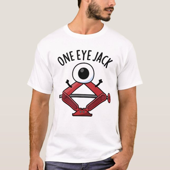 One Eye Jack Funny Car Jack Puff T-Shirt (Vorderseite)