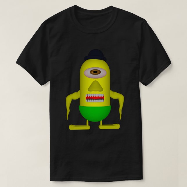 One-Eyed Miniman T-shirt (Design devant)