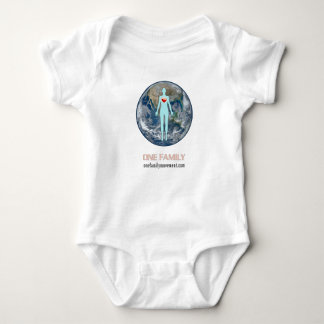 One Family World Peace Movement BABY 1 PC BODYSUIT Baby Strampler