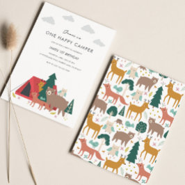 One Happy Camper Birthday Einladung