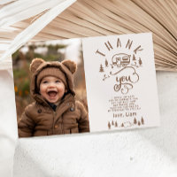 One Happy Camper Geburtstag Foto danke Karte