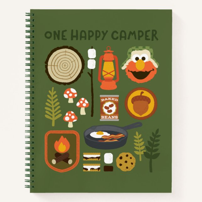 One Happy Camper Notizbuch (Vorderseite)