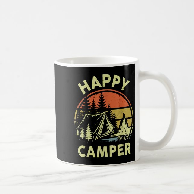 One Happy Camper Toddler Boy Funny Camng Campfire  Kaffeetasse (Rechts)