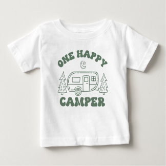 One Happy Camper Toddler T-Shirt – Cute Retro Camp