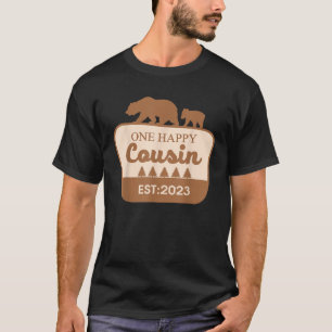 One Happy Cousin Happy Camper Matching Family Firs T-Shirt