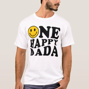 One Happy Dada Gelb Matching One Family Geburtstag T-Shirt