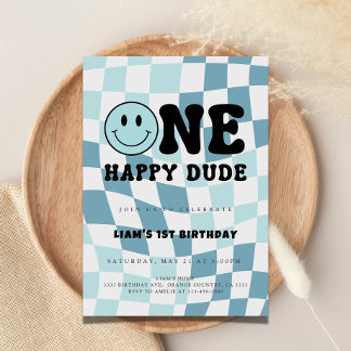 One happy Dude Invitation Einladung