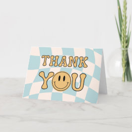 ONE HAPPY DUDE THANK YOU TENT CARD DANKESKARTE