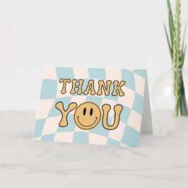 ONE HAPPY DUDE THANK YOU TENT CARD DANKESKARTE
