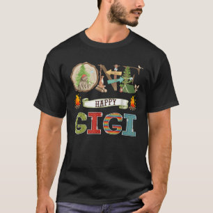 One Happy Gigi Camper 1St Birthday Camping Bär T-Shirt