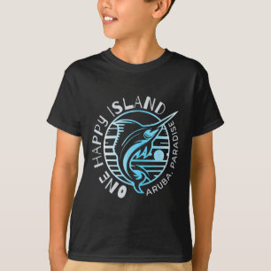 One Happy Island Aruba-Shirt Segelfisch Angeln Typ T-Shirt