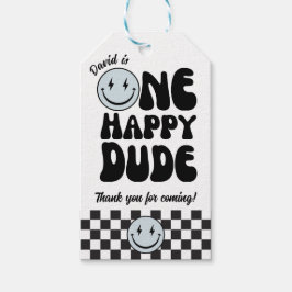 One Happy Typ Blue Emoji Birthday Geschenkanhänger