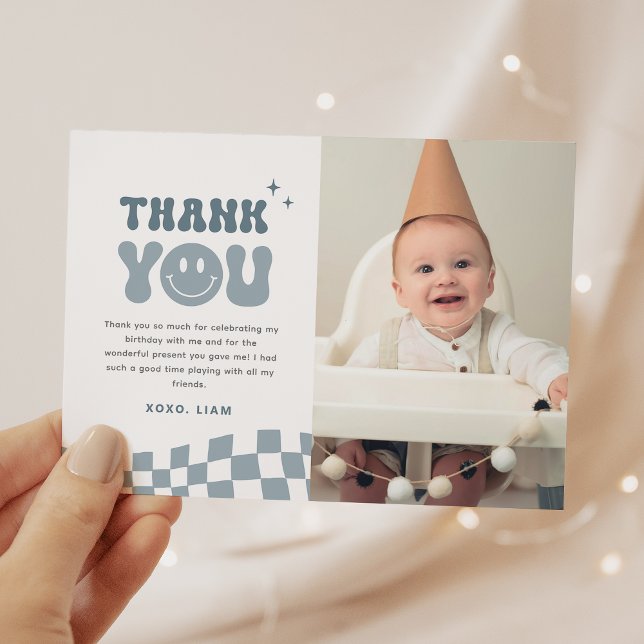 ONE Happy Typ Geburtstag Danke Karte (Von Creator hochgeladen)