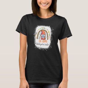One Hoppy Kindergarten Lehrer Leopard Rainbow Gno T-Shirt