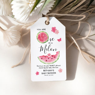 "One in a Melon" Baby Dusche Watermelon Danke Geschenkanhänger