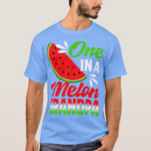 One In A Melon Grandpa Watermelon Family Birthday T-Shirt
