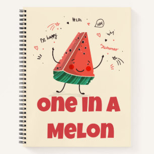 One in a Melon - Watermelon-Notebook Notizbuch