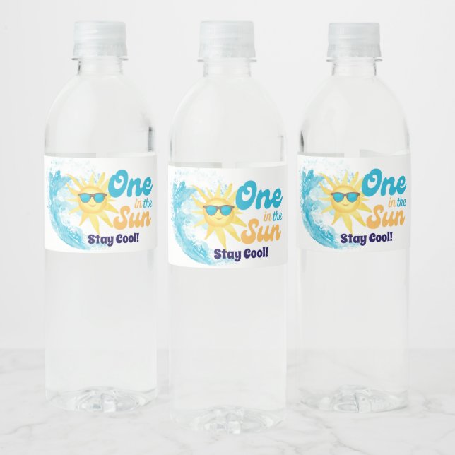One in the Sun Beach Birthday Party – Stay Cool  (Flaschen)