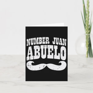 One Juan Abuelo Spanish Vathers Day Mexican Grandp Karte