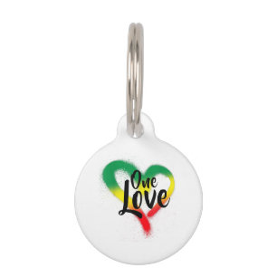 One Liebe One Heart Reggae Vibes Haustiermarke