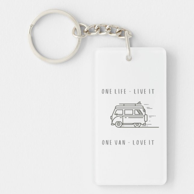 One Life - Live It One Van - Liebe It Schlüsselanhänger (Vorderseite)