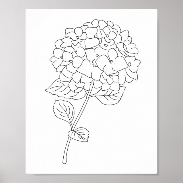 one line drawing poster (Vorne)