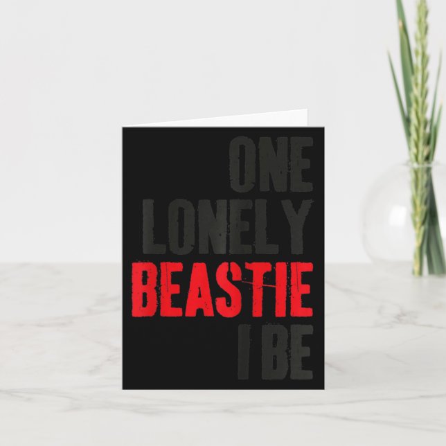 One Lonely Ie I Be Funny Quote Saying Humor Sarcas Karte (Vorderseite)