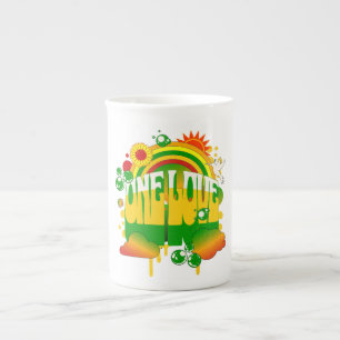 One Love Kräutertee-Spezialtätsen-Tasse Prozellantasse