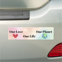 One Love One Life One Planet Stoßstange