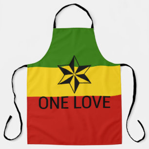 One Love Rasta-Schürze Schürze