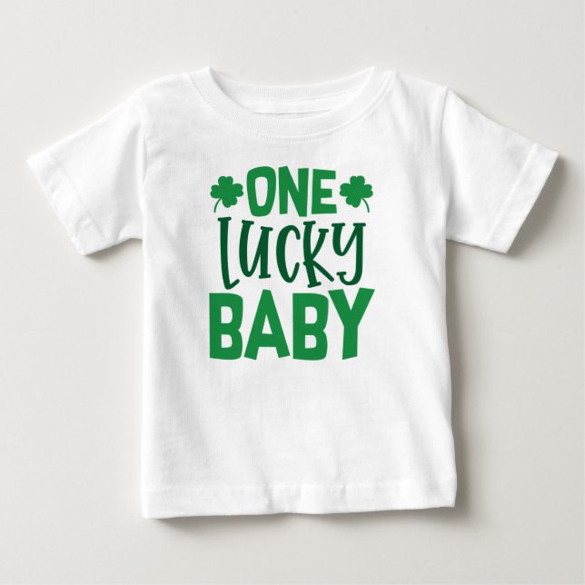 One Lucky Baby Baby T-shirt (Vorderseite)