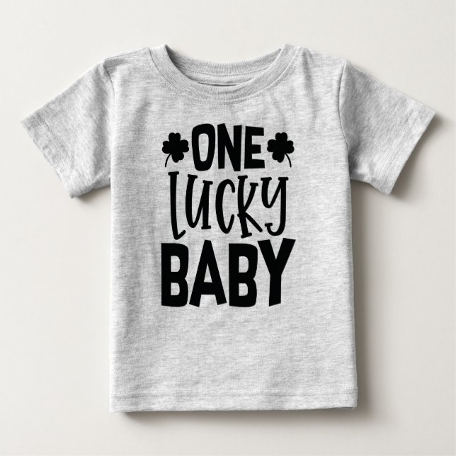 One Lucky Baby Baby T-shirt (Vorderseite)