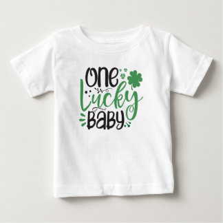 One Lucky Baby St Patrick T - Shirt für Kinder