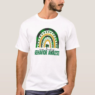 One Lucky Behavist Analyst Rainbow St Patricks Day T-Shirt