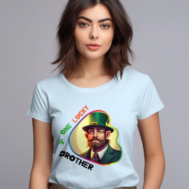 One Lucky Brother - Shimmering Kleeblatt Ball T-Shirt (Von Creator hochgeladen)