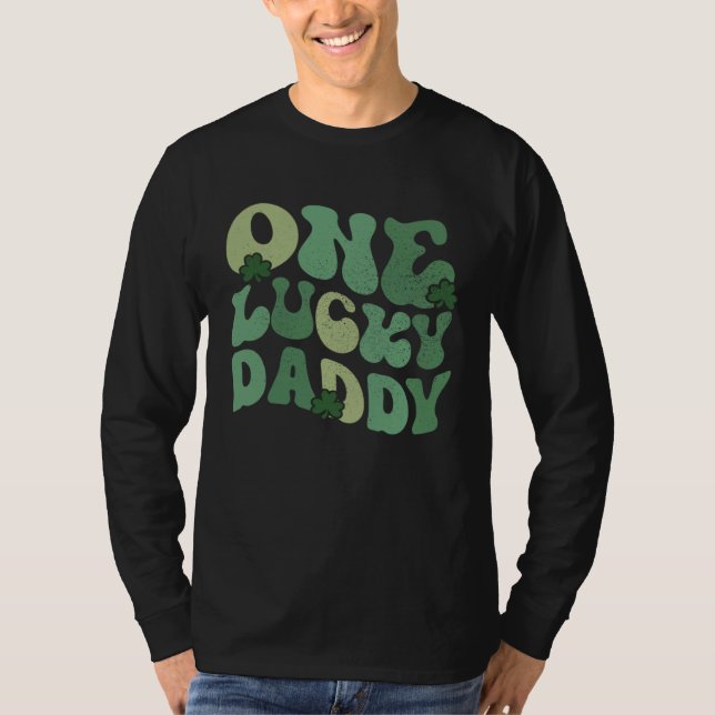 One Lucky Dad Matching St Patricks Day T-Shirt (Vorderseite)