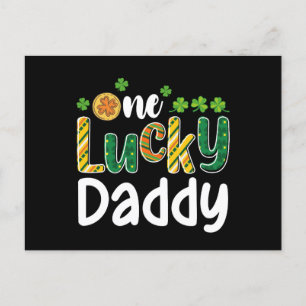 One Lucky Daddy Matching Family St Patrick's Day Postkarte