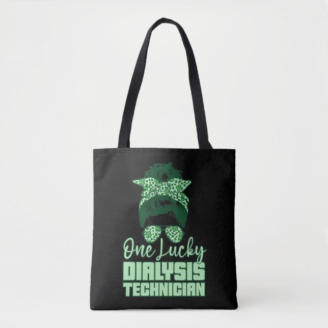 One Lucky Dialysis Technician Tech Nephrologie Tasche (Vorderseite)