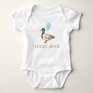 One Lucky Duck Baby Strampler