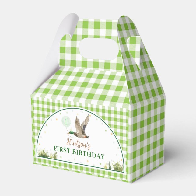 One Lucky Duck Birthday Favor Box Geschenkschachtel (Vorderseite)