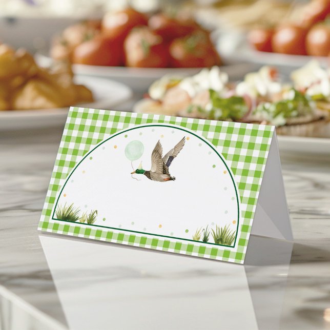 One Lucky Duck Greenerity Birthday Food Zent Platzkarte (Von Creator hochgeladen)
