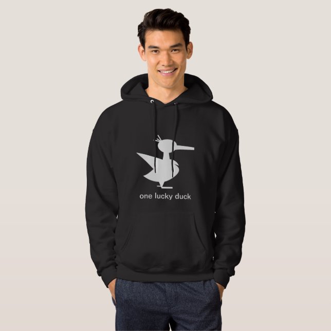 One Lucky Duck Hoodie (mit Text) (Vorne ganz)