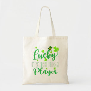 One Lucky French Horn Player Kleeblatt Hat St Patr Tragetasche