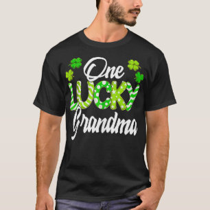 One Lucky Grandma Kleeblatt Irish Oma St Patric T-Shirt