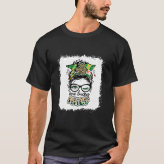 One Lucky HHCP One Lucky Nurse Messy Bun Kleeblatt T-Shirt