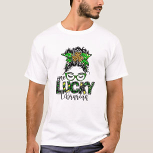 One Lucky Librarian St Patrick Day Teacher LIEBE K T-Shirt