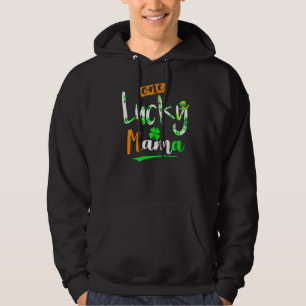 One Lucky Mama Funny Irish Lucky Clover Niedlich P Hoodie