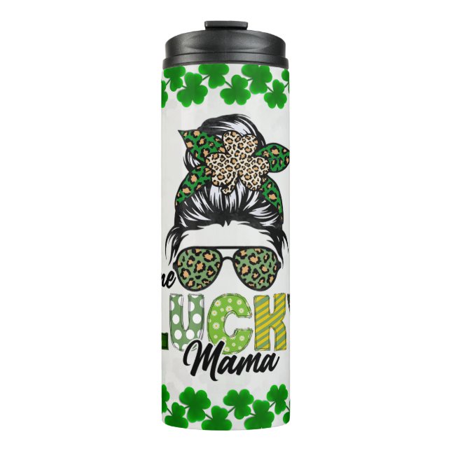 One Lucky Mama Thermosbecher (Vorderseite)