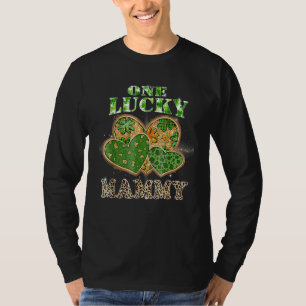 One Lucky Mammy Heart T-Shirt St Patricks Day Mamm