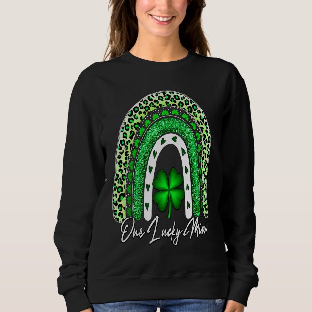 One Lucky Mimi Matching Family St Patricks Day Mim Sweatshirt (Vorderseite)